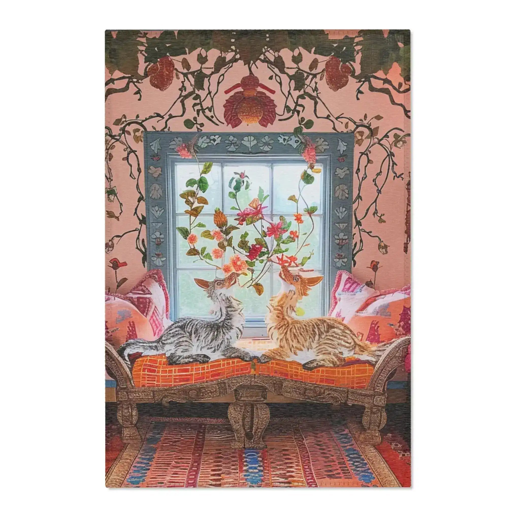 Vintage Bohemian Woven Rug