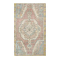 Vintage Pastel Medallion Accent Rug
