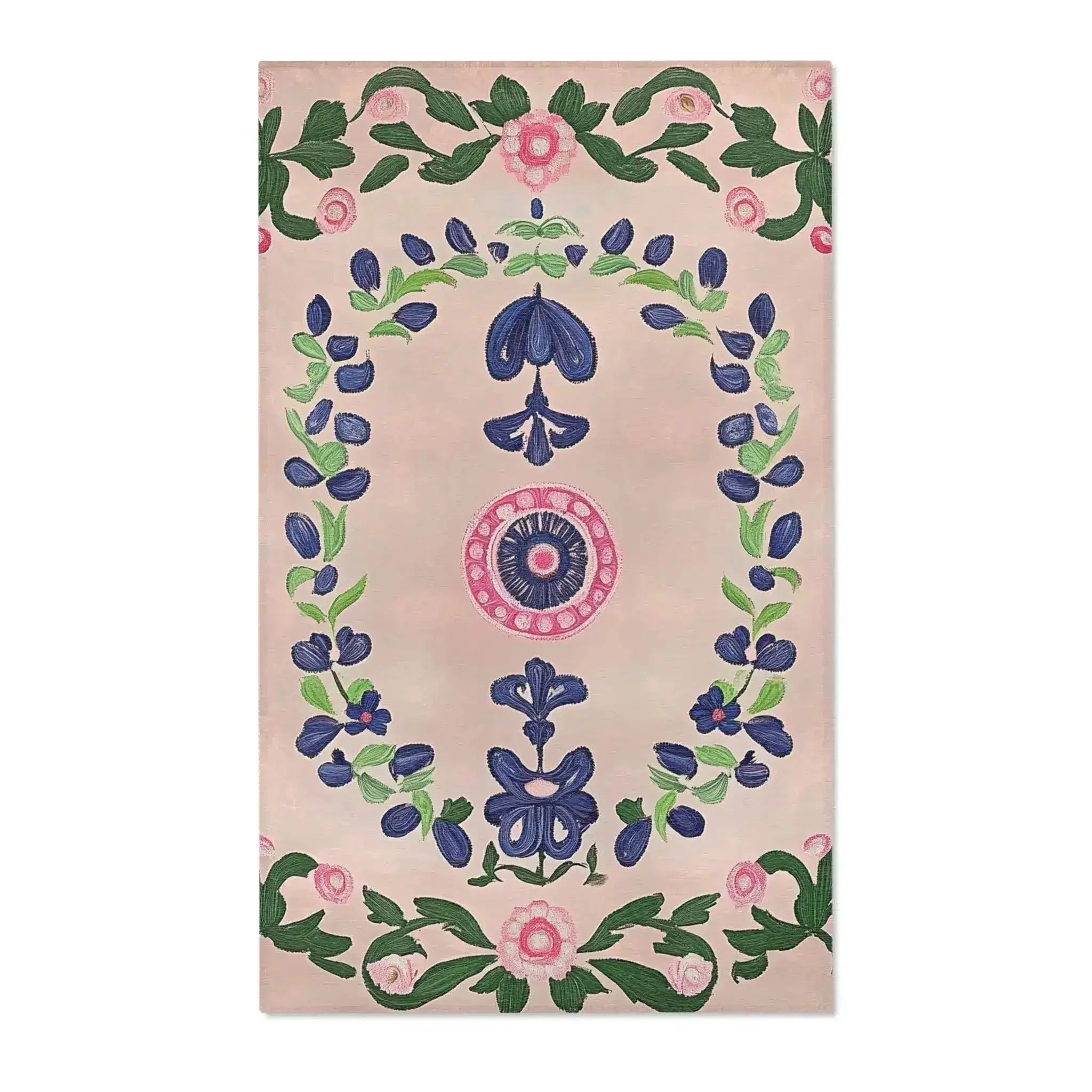 Vintage Petal Medallion Accent Rug