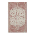 Vintage Rose & Ivory Medallion Accent Rug
