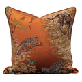 Vintage Toucan Jacquard Throw Pillow Cover 18"