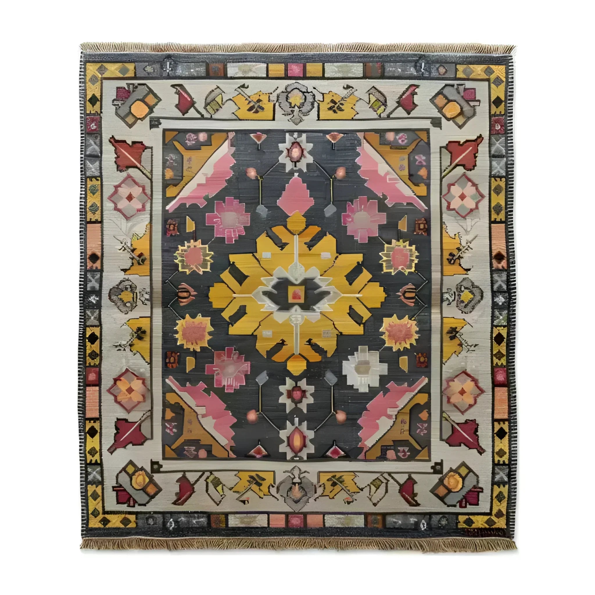 Vintage Tribal Hand Knotted Area Rug