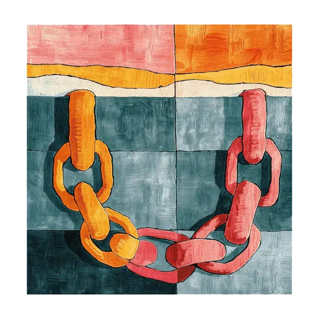 Vivid Chains Hand Tufted Rug