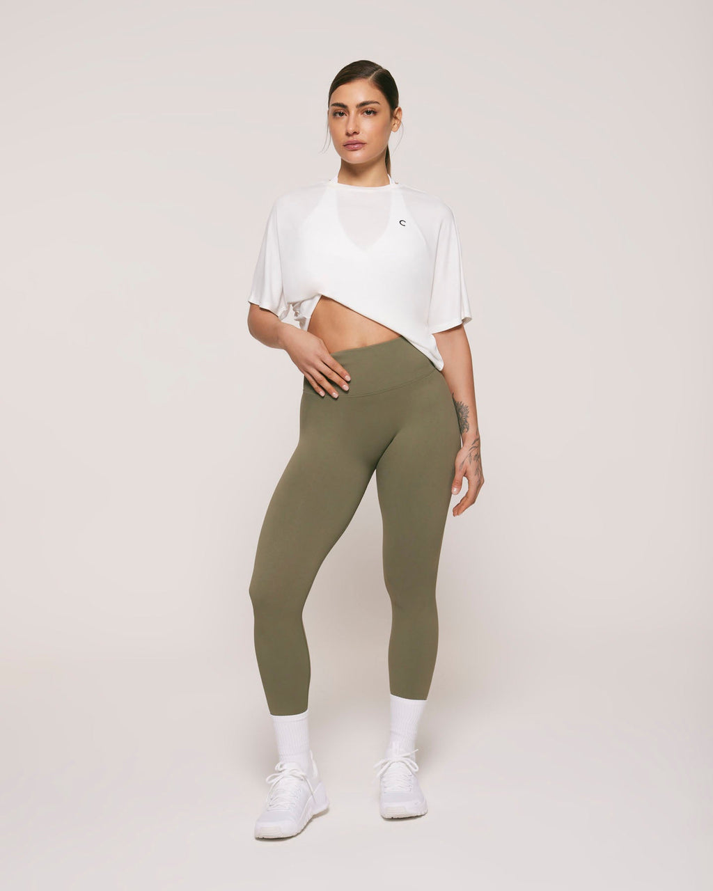 V LEGGINGS | EMBRODERY LOGO