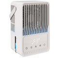 23.2 cm Portable 3-Speed Desk Fan with Mist & RGB Light, White