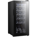50L Wine Cooler, 18 Bottles, 5-18° Freestanding Wine Fridge with Temperature Control, Black