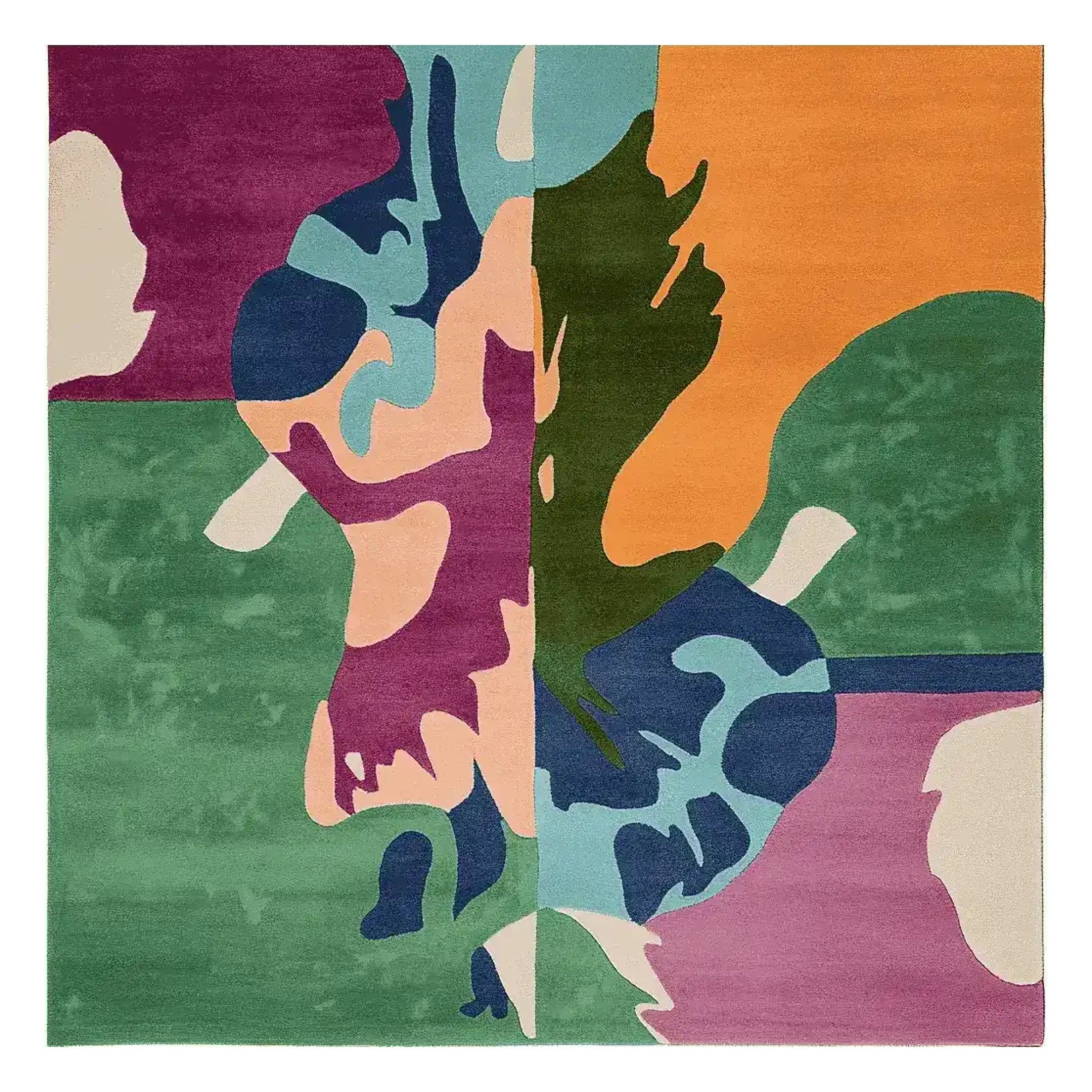 Wandering Form Hand Tufted Rug