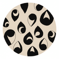 Watching Your Rug Hand Tufted Round Rug
