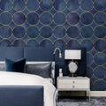 Watercolor Geometric Circles Wall Mural