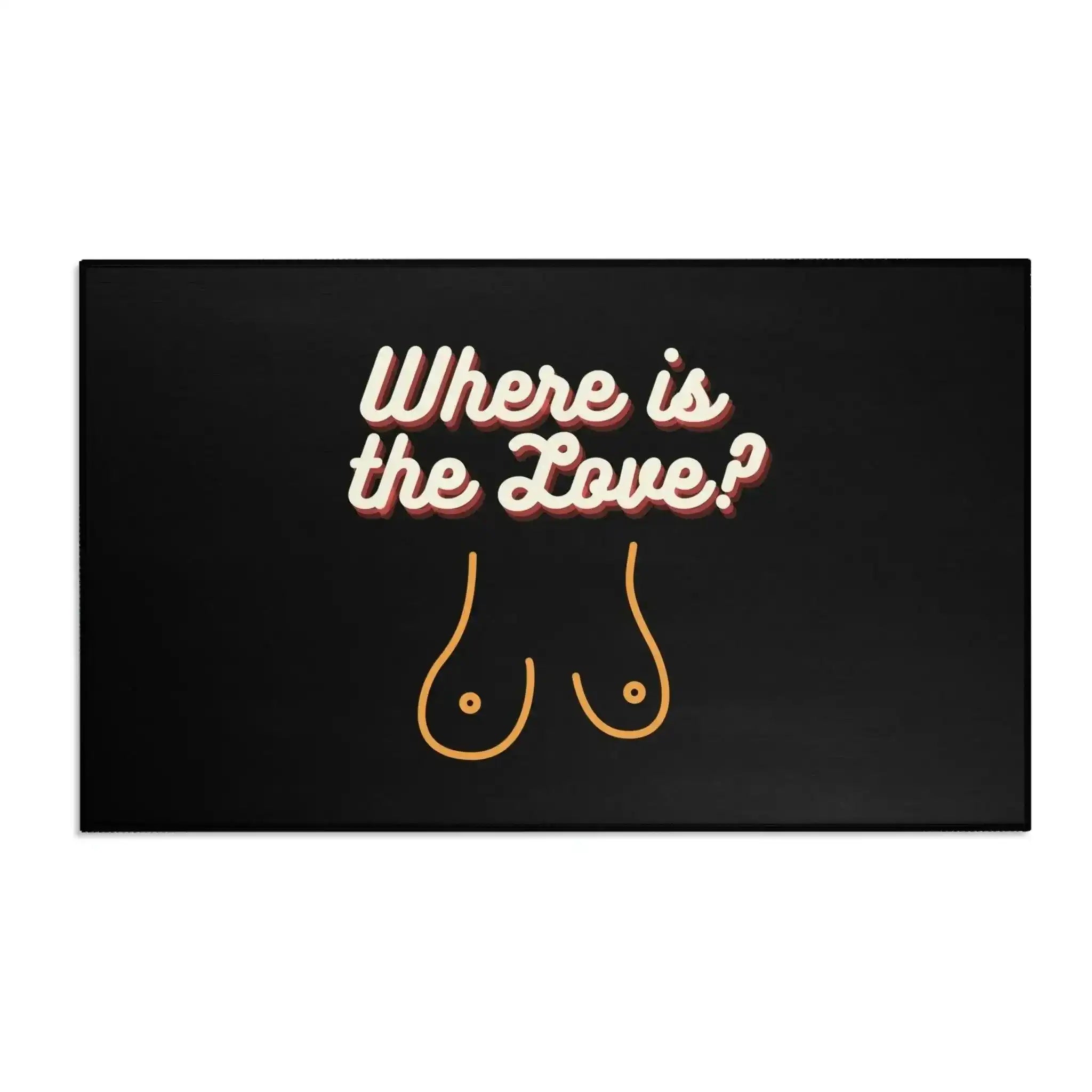 Where is the Love Female Breast Accent Rug