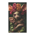Whimsical Floral Mouse Cotton Kitchen Towel