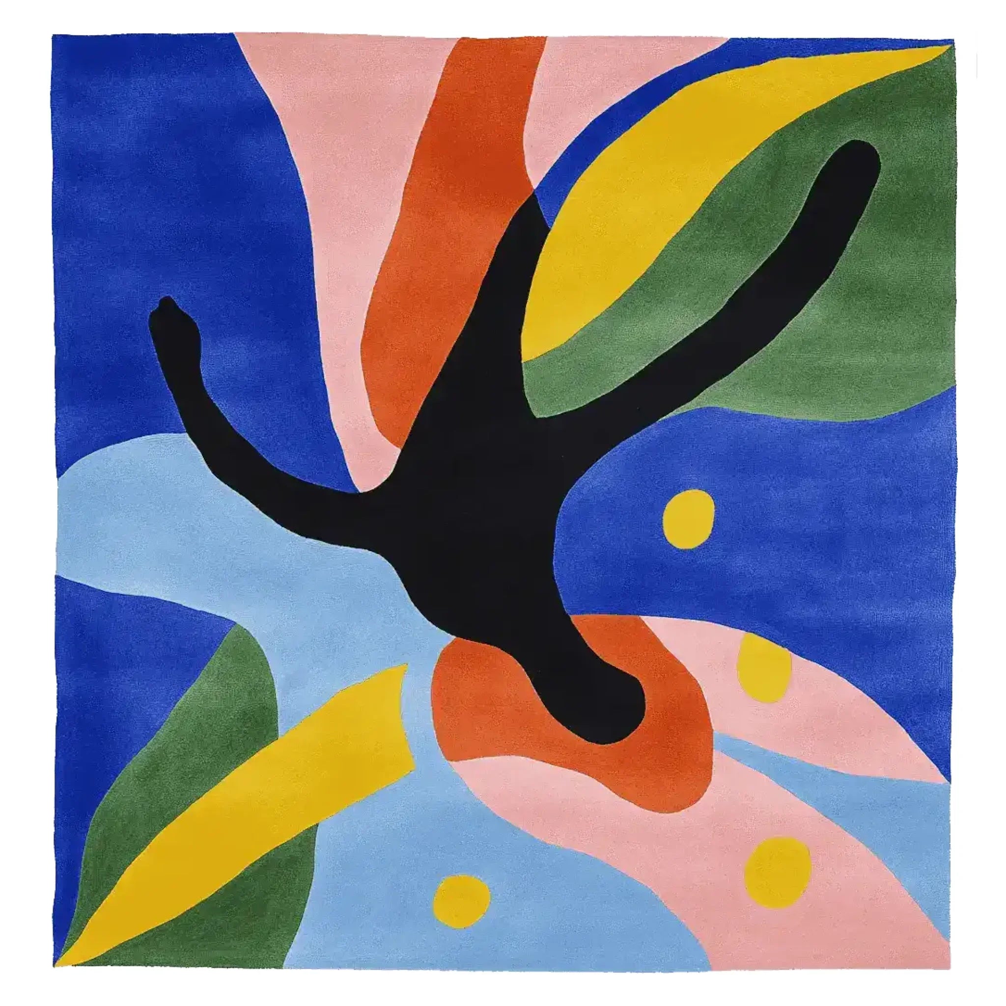 Whimsy Motion Patch Hand Tufted Rug
