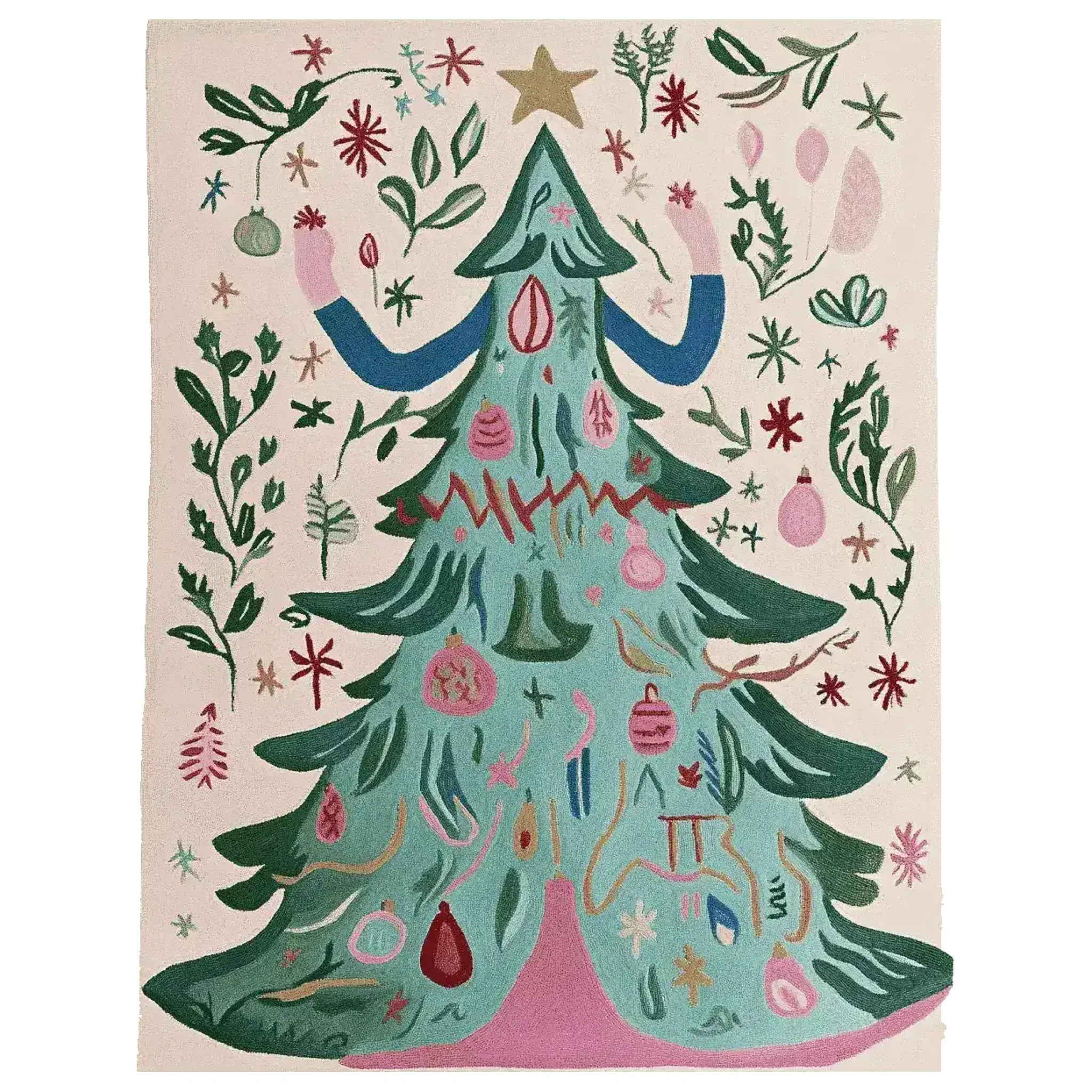 Whimsy Tree Wishes Hand Tufted Rug