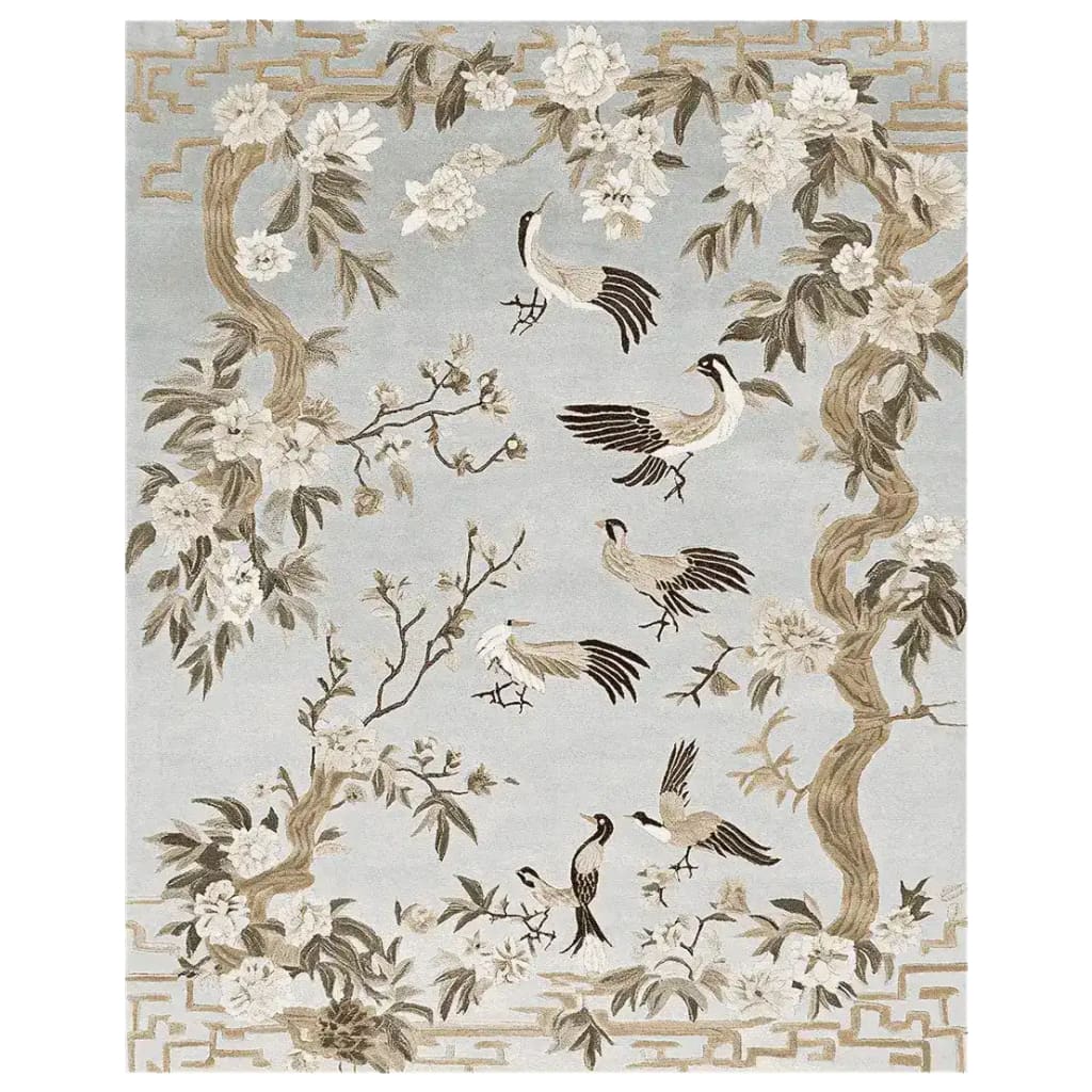 Whispering Blossom Tales Hand Tufted Rug