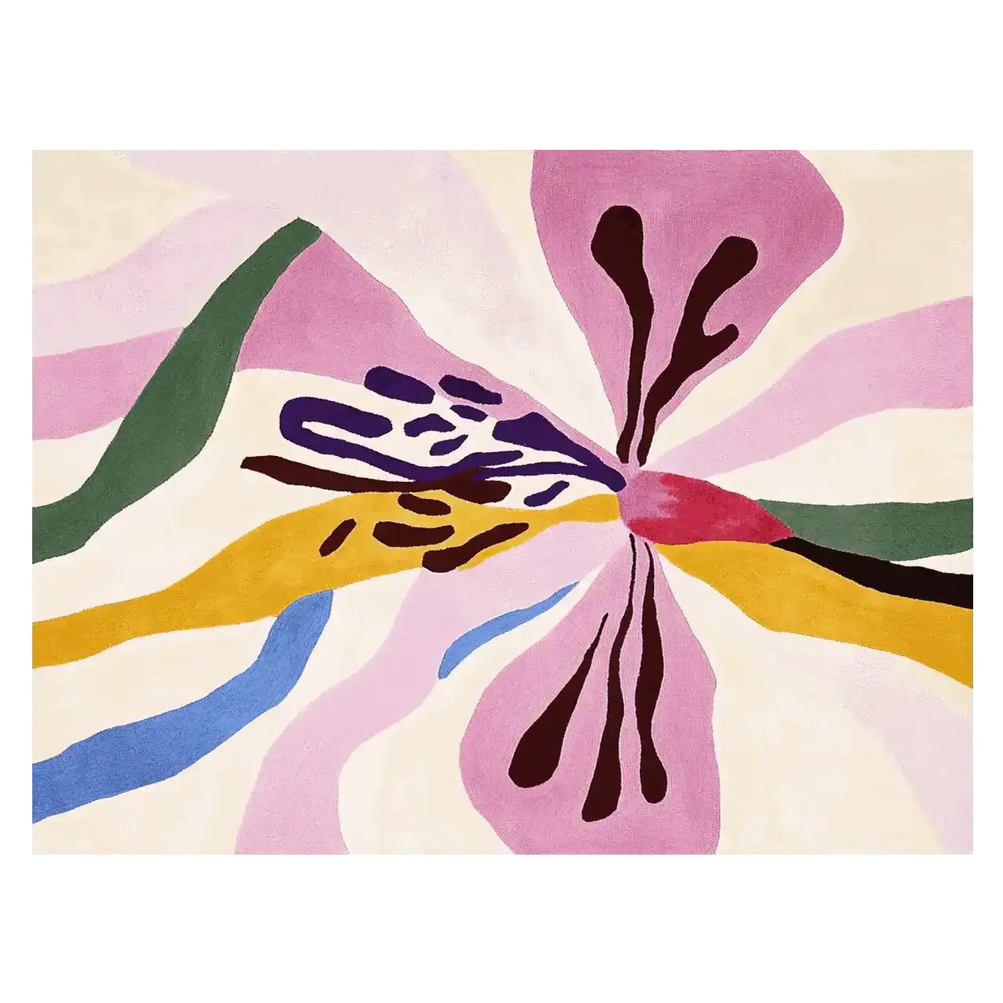 Whispers of Flora Hand Tufted Rug 5 x 7'