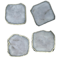 White Agate Coaster - Set of 4