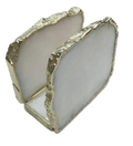 White Agate Napkin Holder
