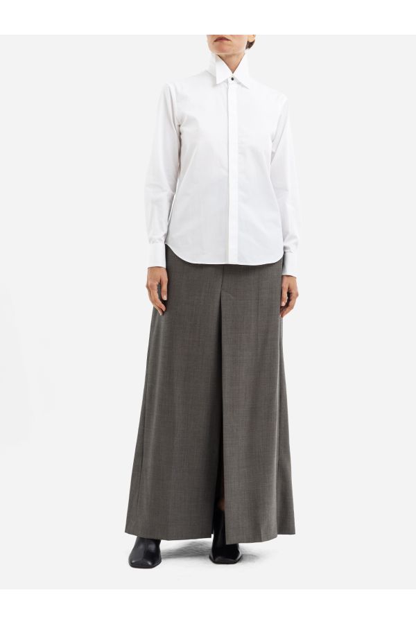 Phoebe Philo Tuxedo Shirt Shirt — White