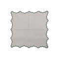 White Linen Zig Zag Embroidered Napkins Set