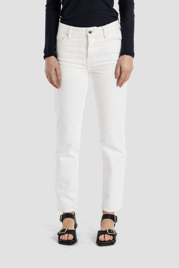 Toteme Low Taper Jeans — White