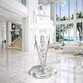 OSO Stainless Steel Molten Icon Sculpture - Height: 36 inch (91 cm) / White