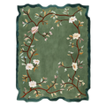 Wild Bloom Frame Hand Tufted Wool Rug