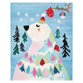 Winter Bear Whimsy Hand Tufted Rug