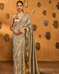 Claymelt Totem Line Sari By KYNAH, Luxury Indian Fashion & Bridal Wear