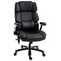 400 lb Big & Tall Office Chair with Airbag Lumbar, Flip-Up Arms, Black