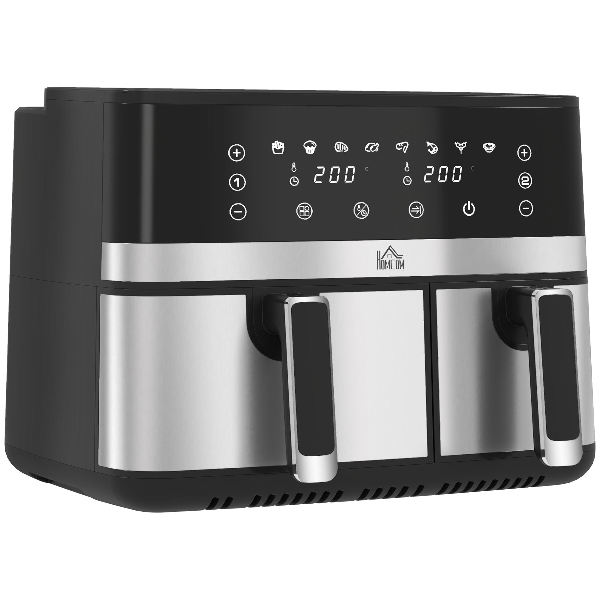 Fry Dual Zone Air Fryer with Smart Finish for Oil Free & Low Fat Healthy Cooking, 2700W