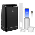 14000 BTU Portable Air Conditioner, 4-in-1 Cooler Fan with Remote, Window Kit, 35m2,  Black
