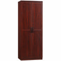 63" 2-Door Kitchen Pantry with 5-tier Shelving and 2 Adjustable Shelves, Espresso