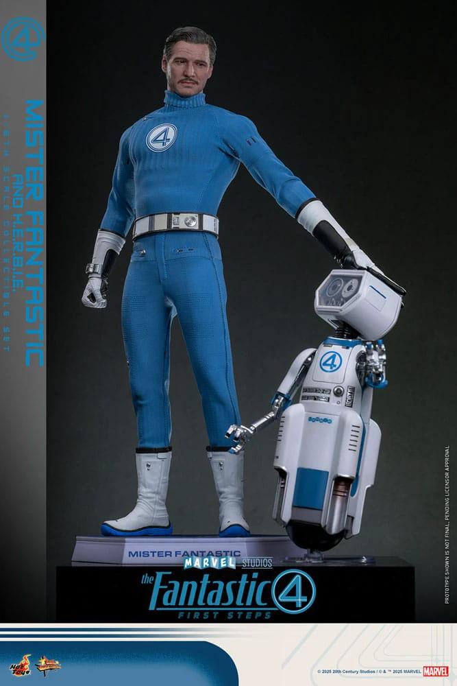Los Cuatro Fantásticos: primeros pasos Pack de 2 Figuras Movie Masterpiece 1/6 Mister Fantastic & H.E.R.B.I.E. 30 cm