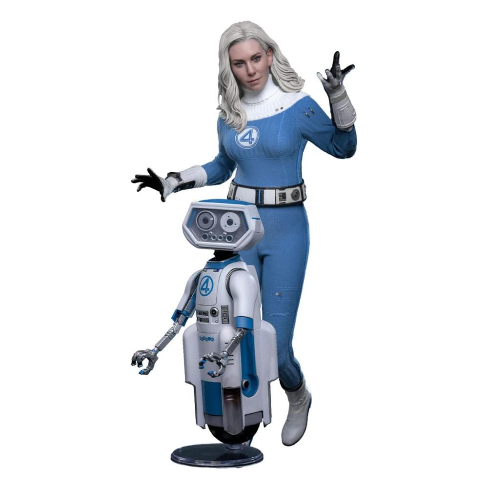 Los Cuatro Fantásticos: primeros pasos Pack de 2 Figuras Movie Masterpiece 1/6 Invisible Woman & H.E.R.B.I.E. 28 cm