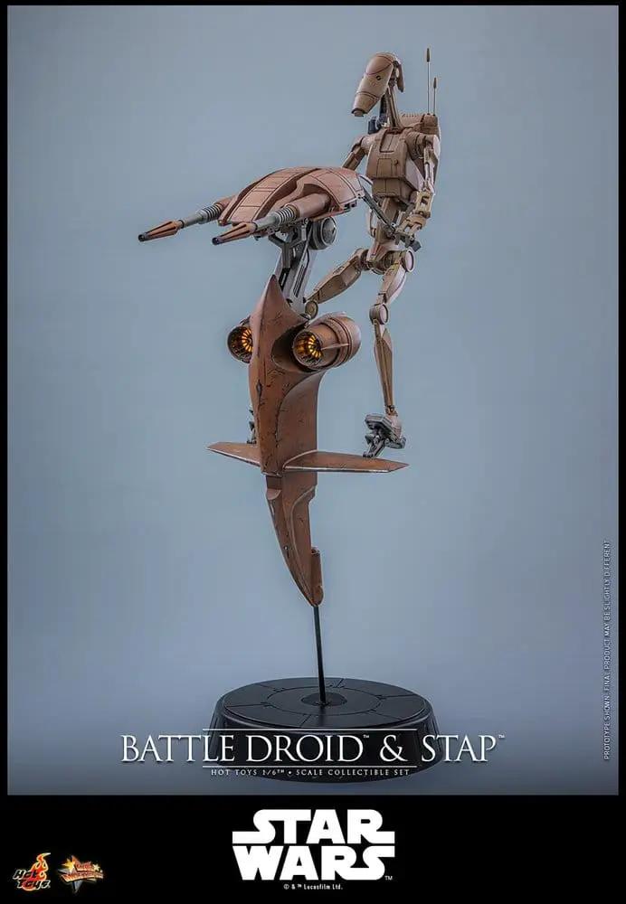 Star Wars: The Phantom Menace Movie Masterpiece Set de Figuras 1/6 Battle Droid & STAP 32 cm