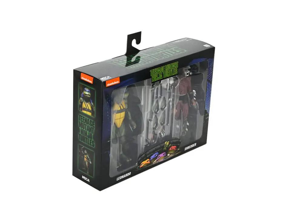 Tortugas Ninja (1990 Movie) Figura Roof Top Battle Shredder vs Leo 18 cm