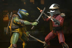 Tortugas Ninja (1990 Movie) Figura Roof Top Battle Shredder vs Leo 18 cm