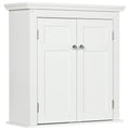 Wall Hanging Bathroom Cabinet, Floating Cabinet with Adjustable Shelves for Kitchen, White
