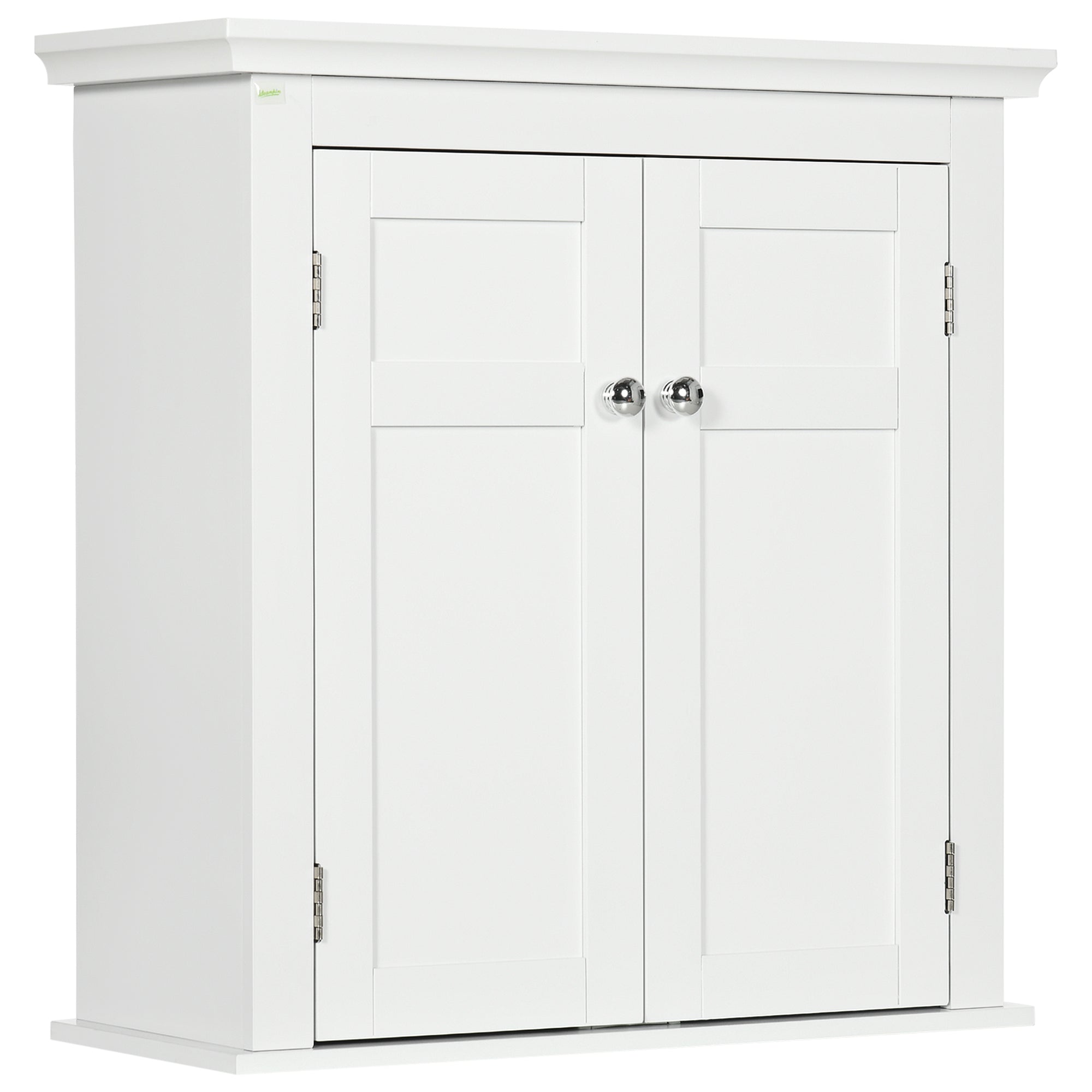 Wall Hanging Bathroom Cabinet, Floating Cabinet with Adjustable Shelves for Kitchen, White