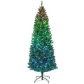 7ft Prelit Christmas Tree with DIY Synchronized LED Lights and Remote, 12 Modes, Daily Timer