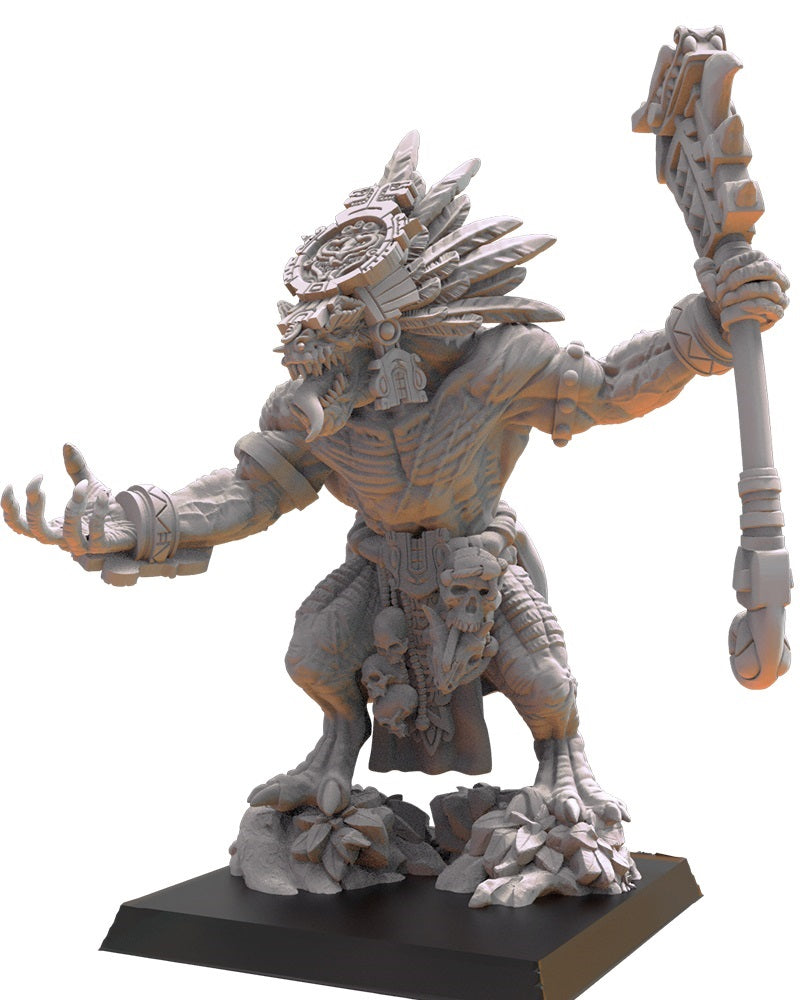 Coatlicue, Cuetzpal Mother, Lost Kingdom Miniatures