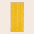 Yellow Rectangular Jute Rug