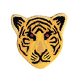 Yellow Tiger Face Hand-Tufted Wool Accent Rug