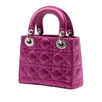 Mini Satin Cannage Lady Dior