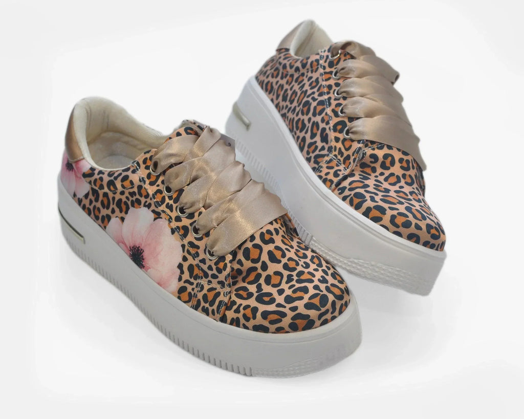 Zapatillas Urbanas de Mujer Animal Print - Moda Sostenible Cuero Vegano | CHULA Tulum
