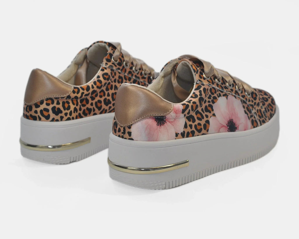 Zapatillas Urbanas de Mujer Animal Print - Moda Sostenible Cuero Vegano | CHULA Tulum