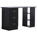 47" Modern Home Office Computer Workstation Desk Black