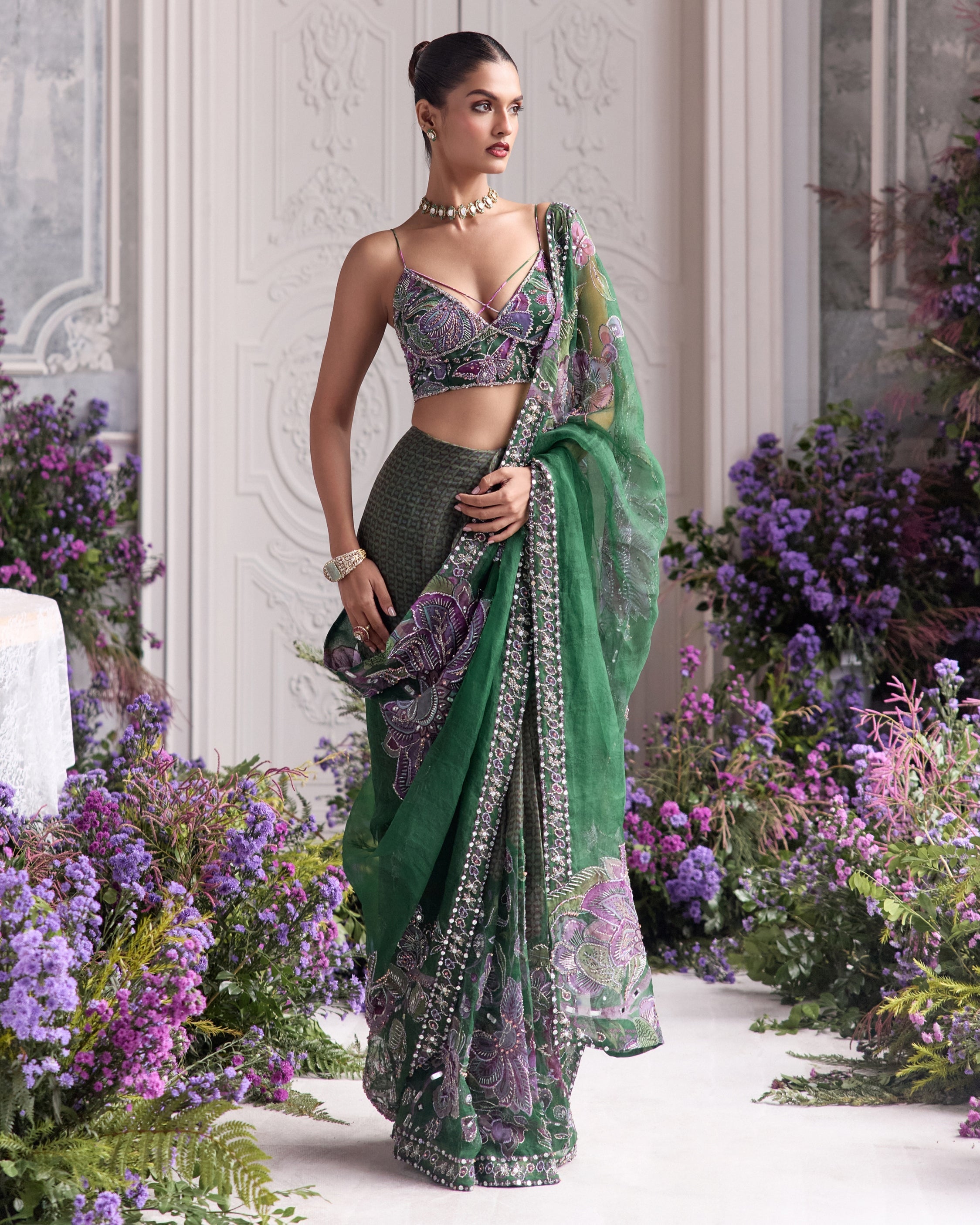 Zumra Sari Set By KYNAH, Luxury Indian Fashion & Bridal Wear